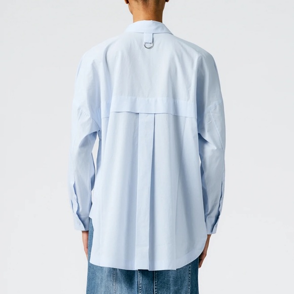 Tibi — Classic Shirting Oversized Gabe Shirt — Size XL - Picture 3 of 6